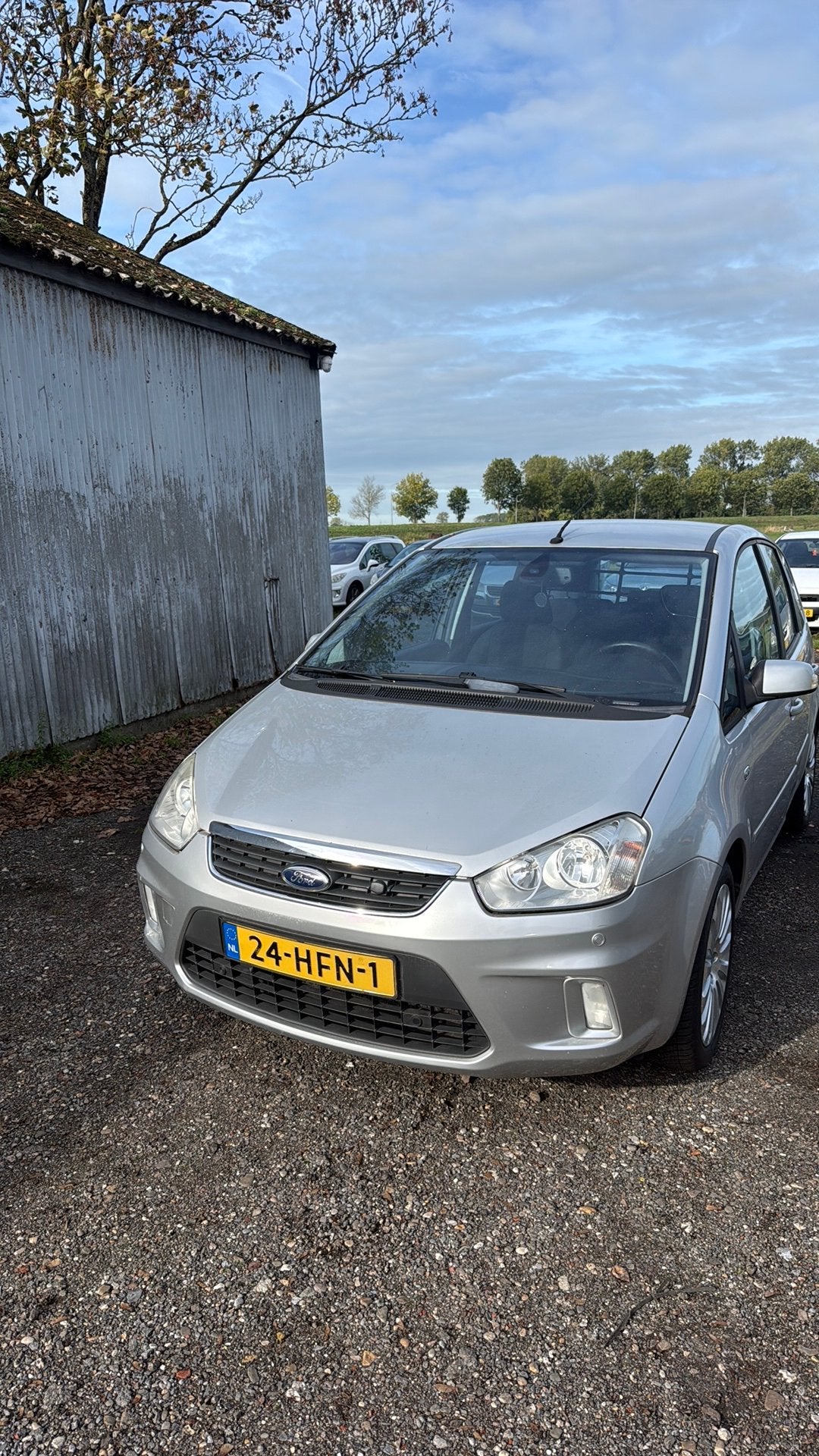 Ford C-Max 1.8 92KW 2008 Grijs, Auto's, Voorwielaandrijving, 125 pk, 4 cilinders, Handgeschakeld