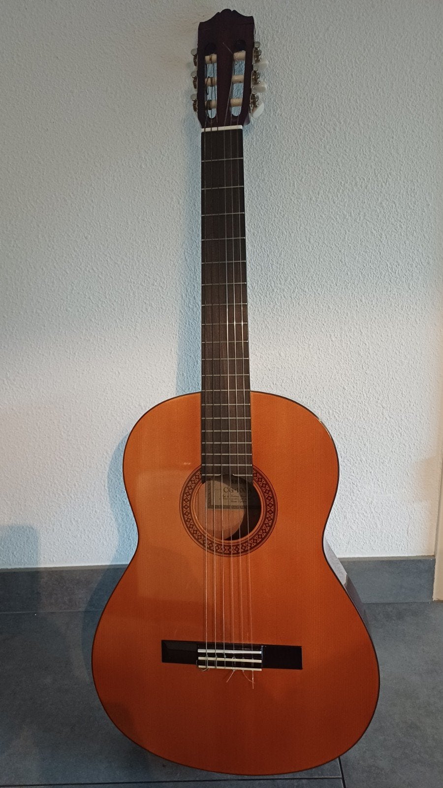 Yamaha CG 100A Akoestische Gitaar met Hoes, Muziek en Instrumenten, Ophalen, Gebruikt, Klassieke of Spaanse gitaar, Met koffer