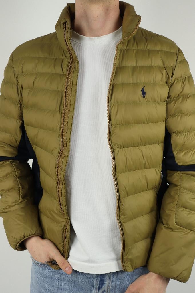 Ralph Lauren gewatteerde jas - S, Kleding | Heren, Jassen | Winter, Beige, Ralph Lauren, Ophalen of Verzenden, Zo goed als nieuw