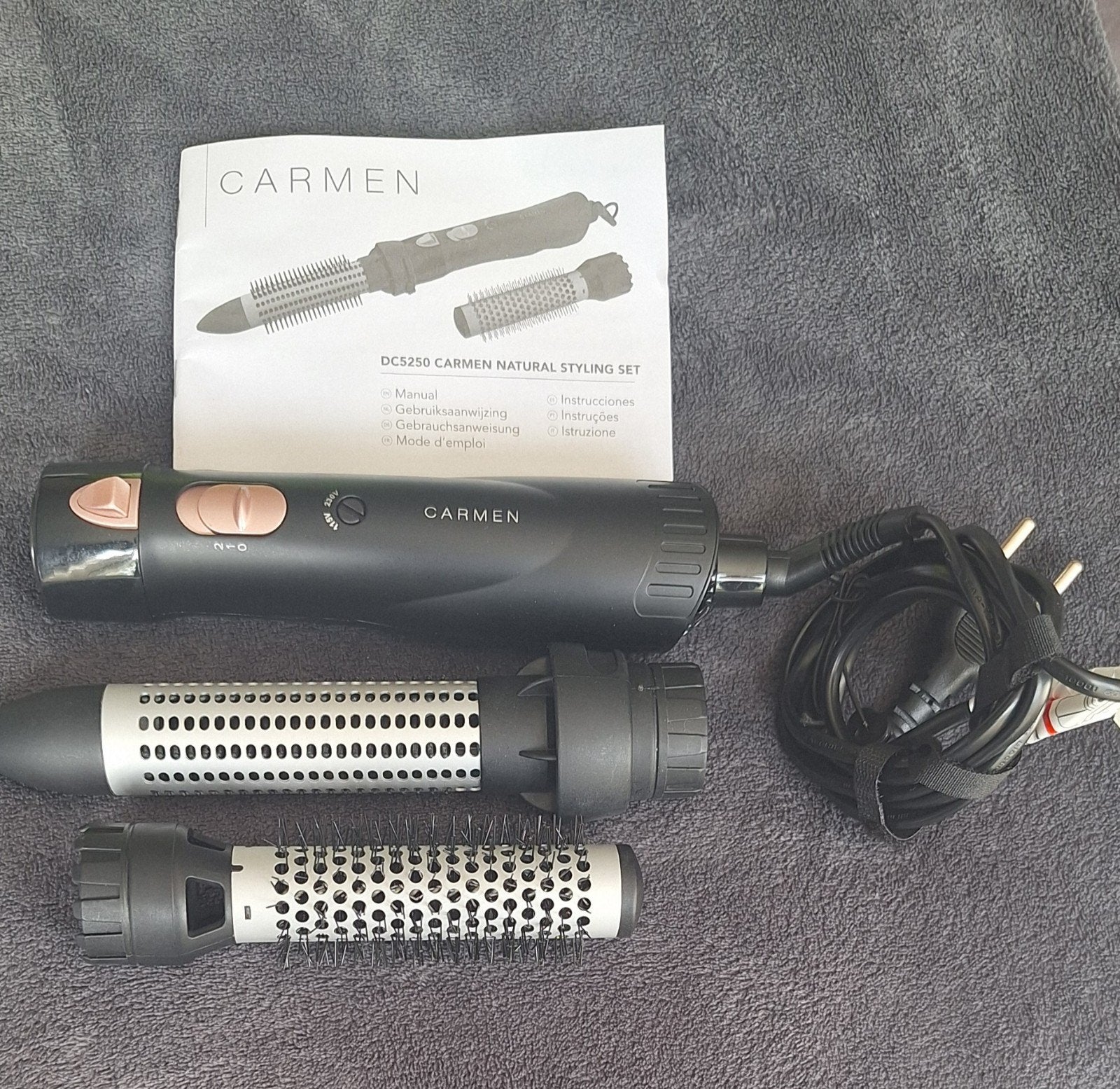 Carmen Natural Styling Set DC5250 - Volume en Stijl, Ophalen, Zo goed als nieuw, Haarverzorging