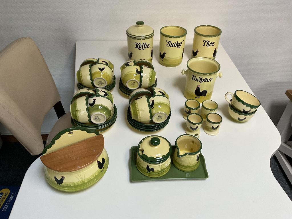 Servies kip haan, Ophalen, Overige materialen, Gebruikt, Overige typen