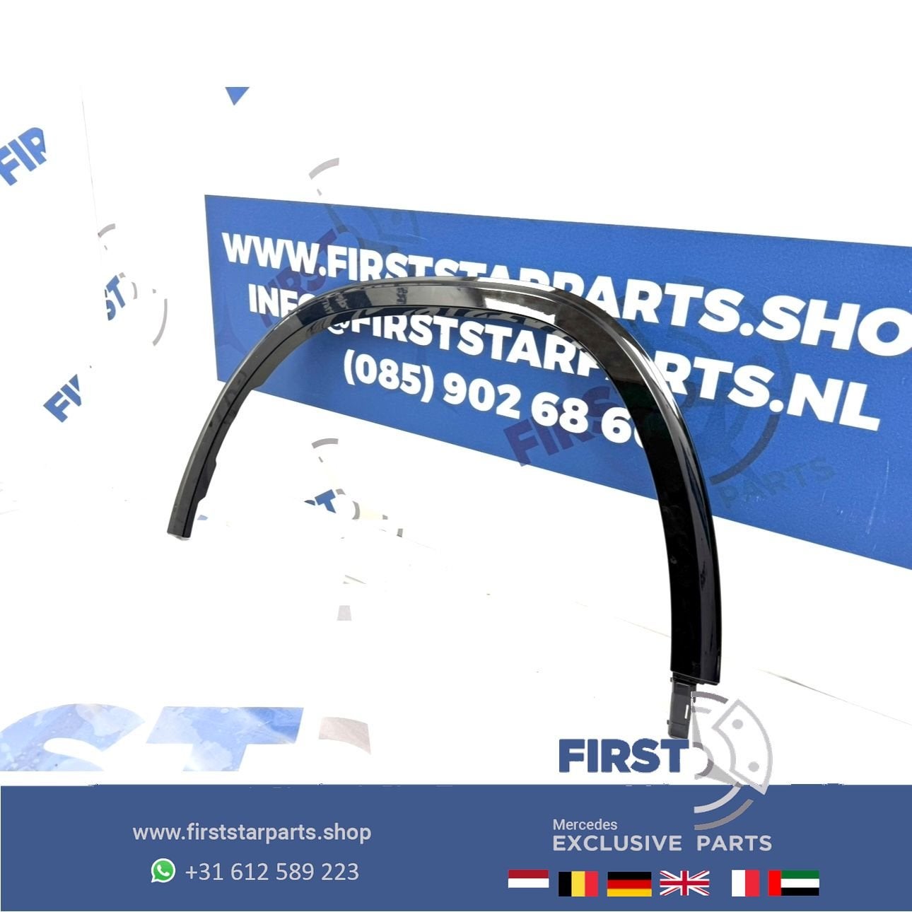 H247 GLA LIJST ZIJSCHERM STOOT RAND LINKS / RECHTS VOOR Merc, Gebruikt, -, Links, Ophalen of Verzenden