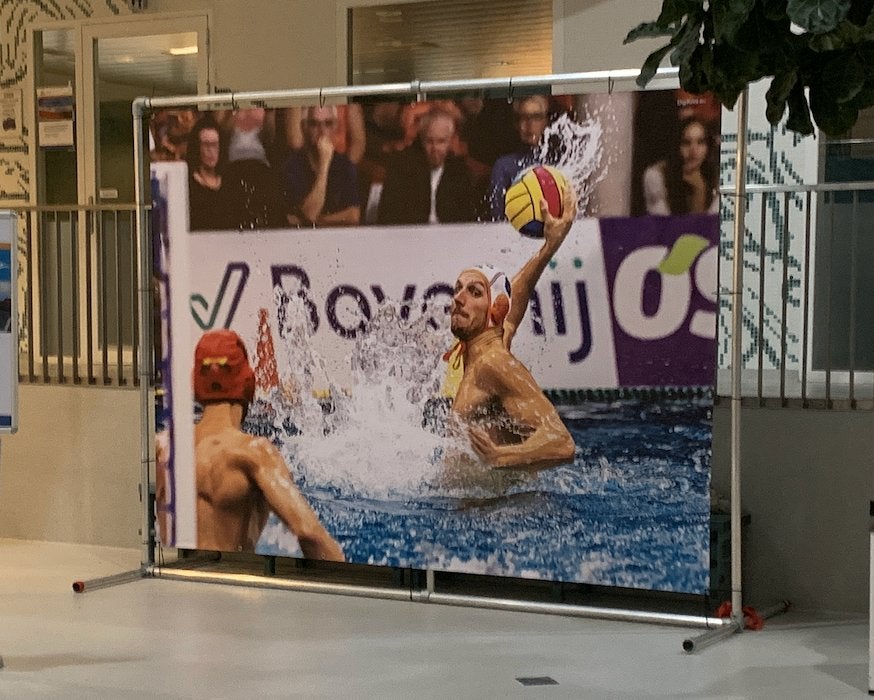 Staand spandoekframe 320x240, Ophalen, Gebruikt, Overige typen