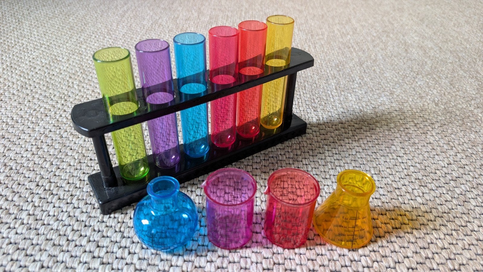 lab shotbekers en reageerbuisjes set, Ophalen, Zo goed als nieuw