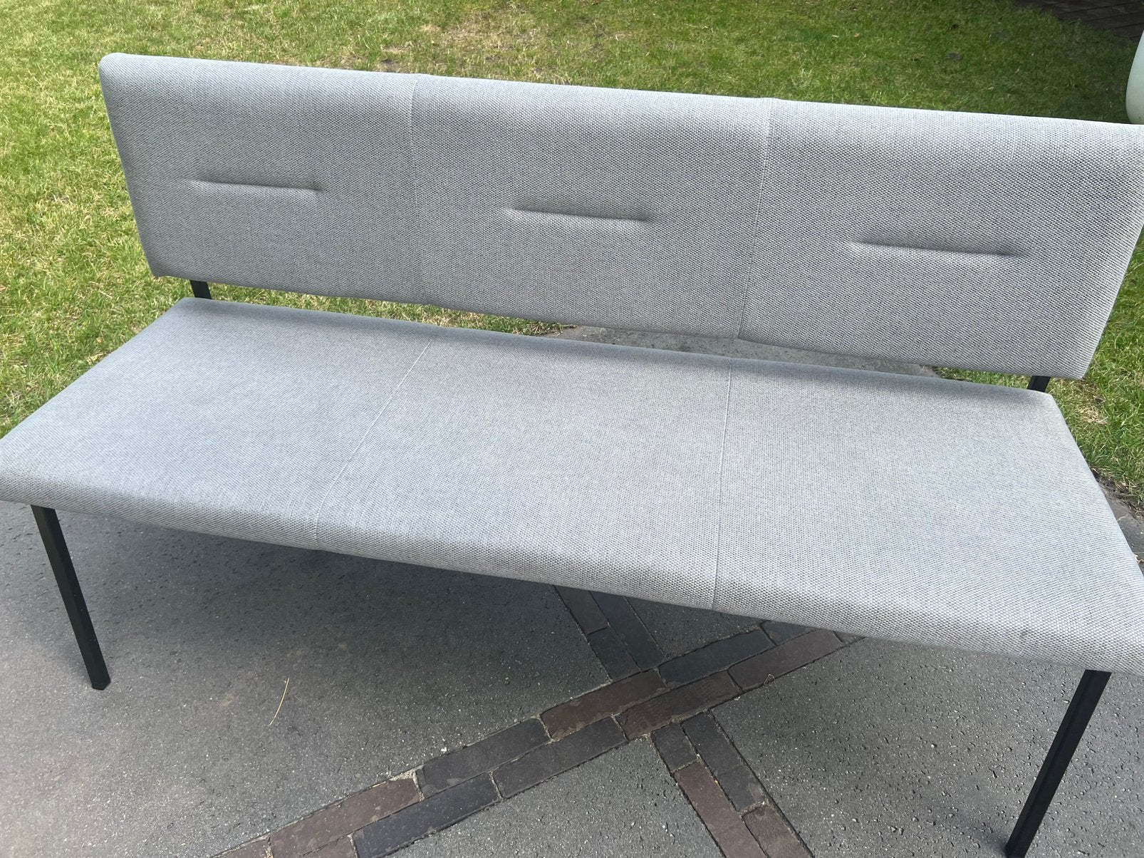 Bodilson eetkamerbank 140 cm breed, Gebruikt, Tweepersoons, Ophalen of Verzenden, Rechte bank