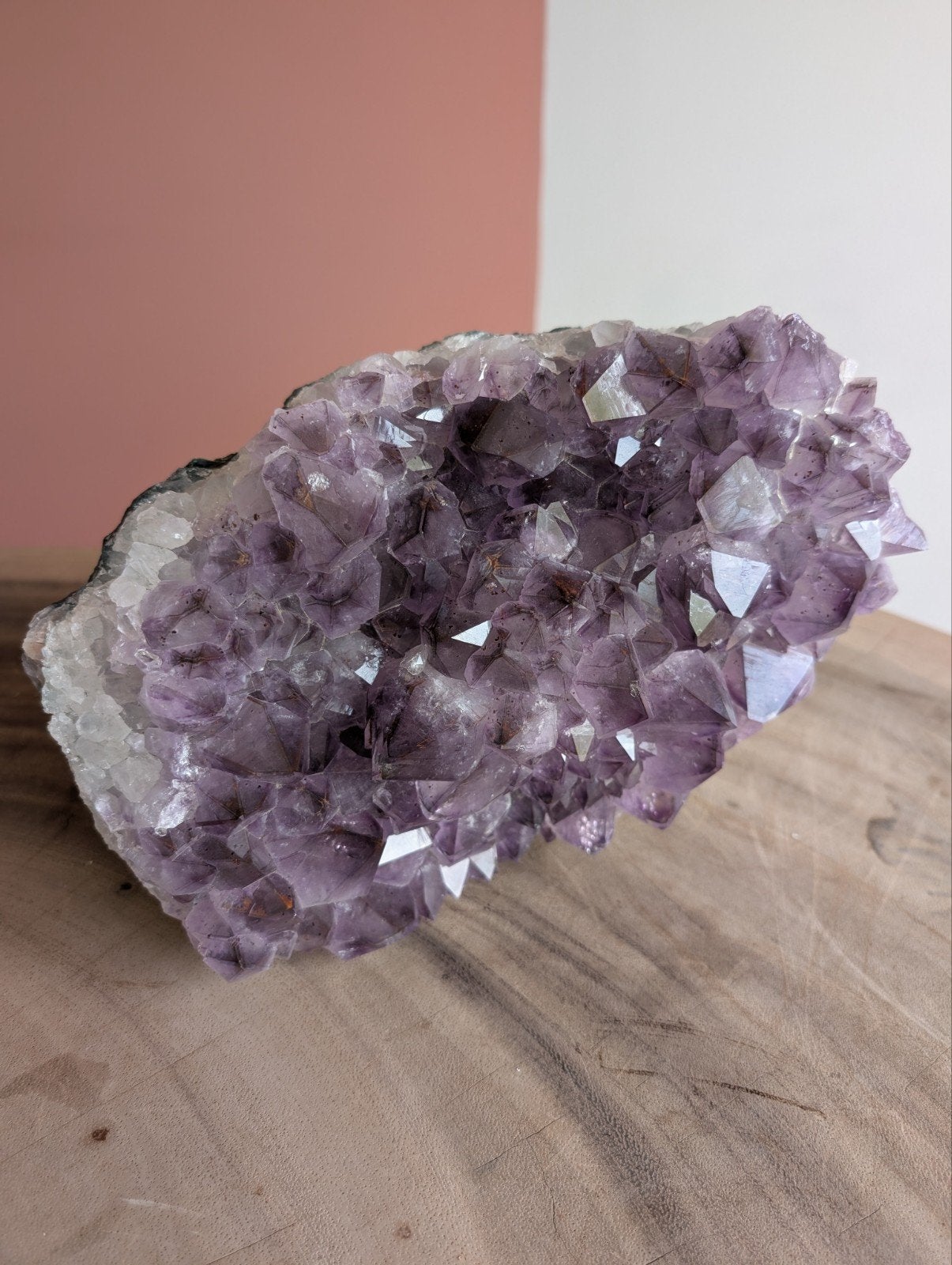 Prachtige Amethist cluster - Natuurlijke Kristal Cluster, Ophalen of Verzenden, Nieuw