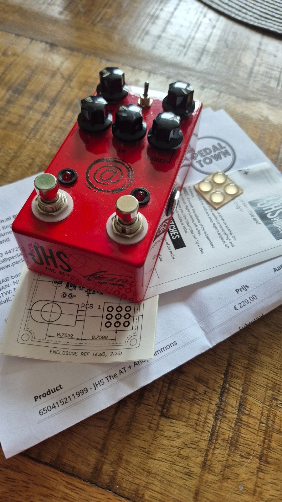 JHS Pedals The AT+ Andy Timmons Overdrive/Boost Pedaal, Ophalen of Verzenden, Zo goed als nieuw
