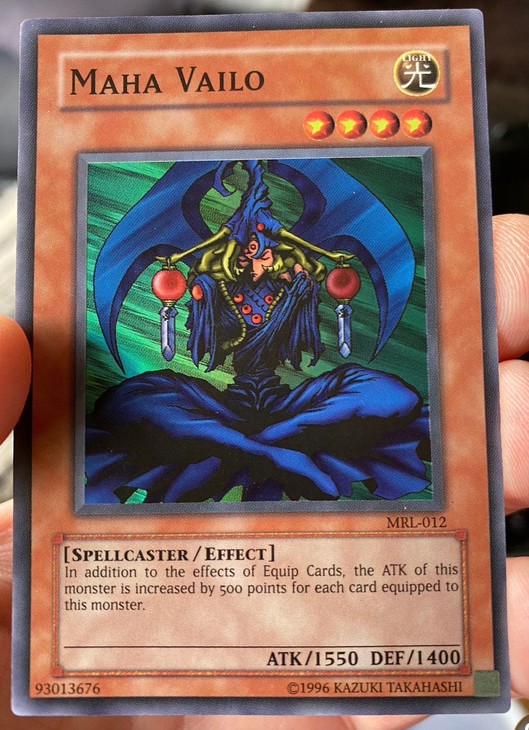 Yu-Gi-Oh! Maha Vailo MRL Old US Magic Ruler Print !, Ophalen of Verzenden, Gebruikt, Losse kaart, Foil
