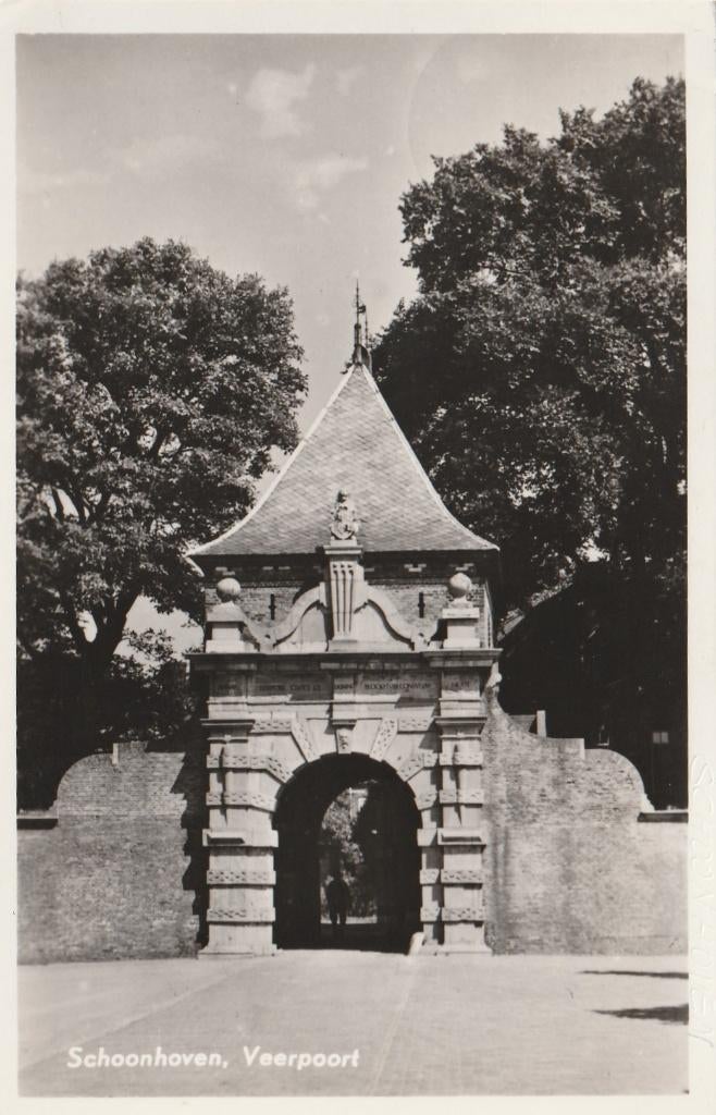 SCHOONHOVEN Veerpoort, Verzenden, 1940 tot 1960, Gelopen, Zuid-Holland