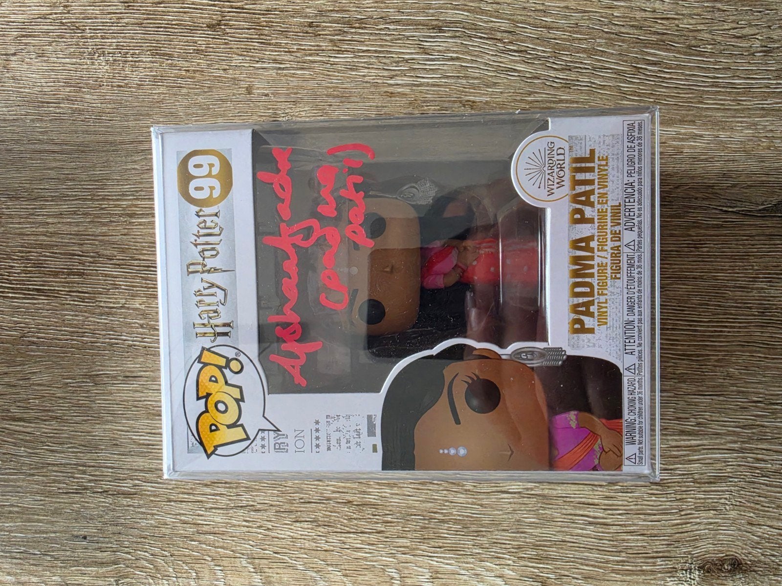 Funko Pop! Harry Potter Padma Patil gesigneerd + COA, Ophalen of Verzenden, Zo goed als nieuw