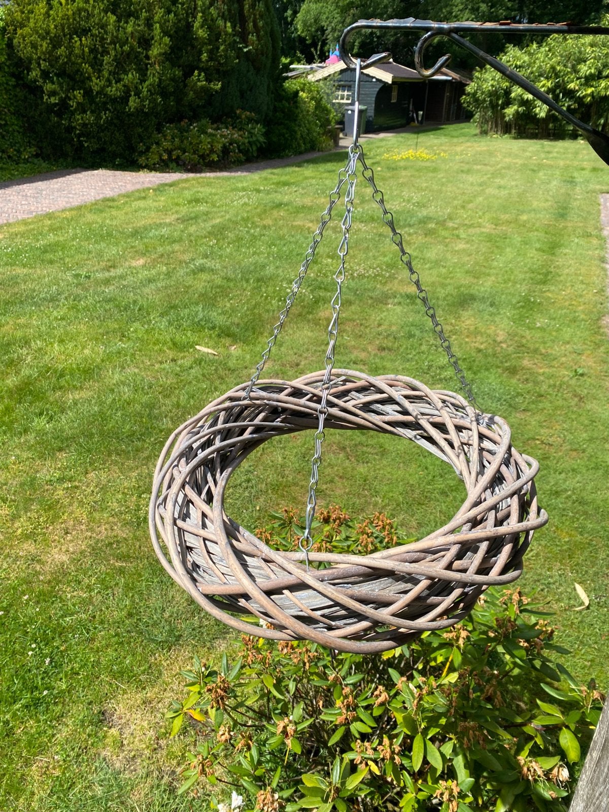 Brocante krans hangend, Ophalen of Verzenden, Gebruikt