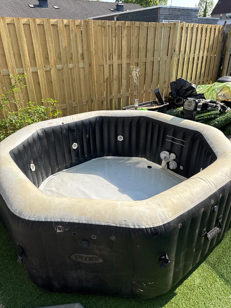 Jacuzzi index 6 personen, Ophalen, Gebruikt, Afdekzeil, Opblaasbaar