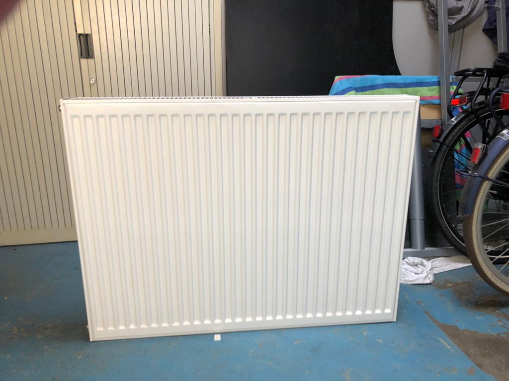 Radiator dubbel 10x75x100 T22, Ophalen, 30 tot 80 cm, Radiator, Zo goed als nieuw