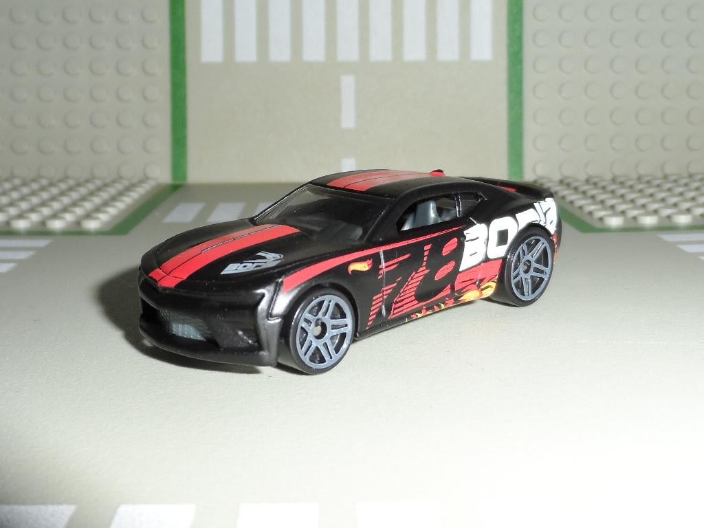 Hot Wheels - 2016 Camaro SS Borla (zwart) 1:64, Ophalen of Verzenden, Nieuw, Auto