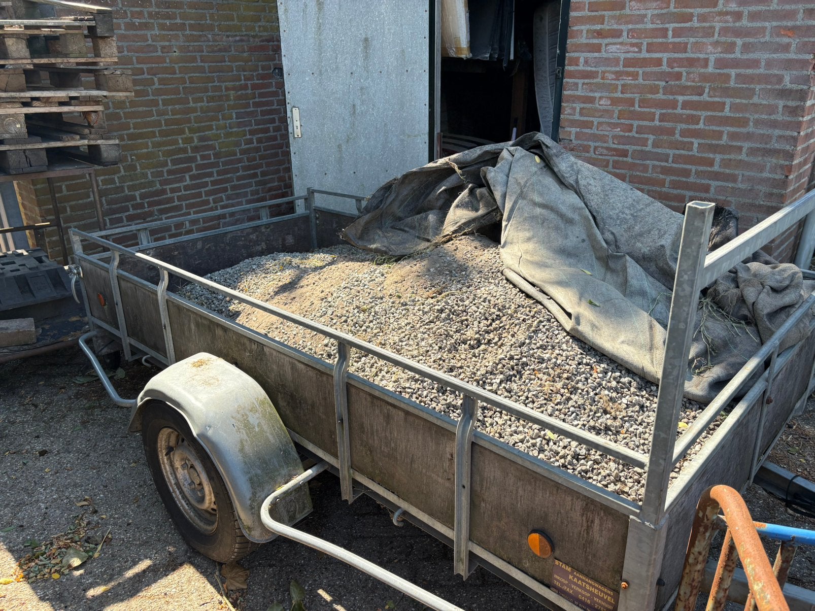 15 m2 grind gratis af te halen, Ophalen, Gebruikt, Grijs, Grind
