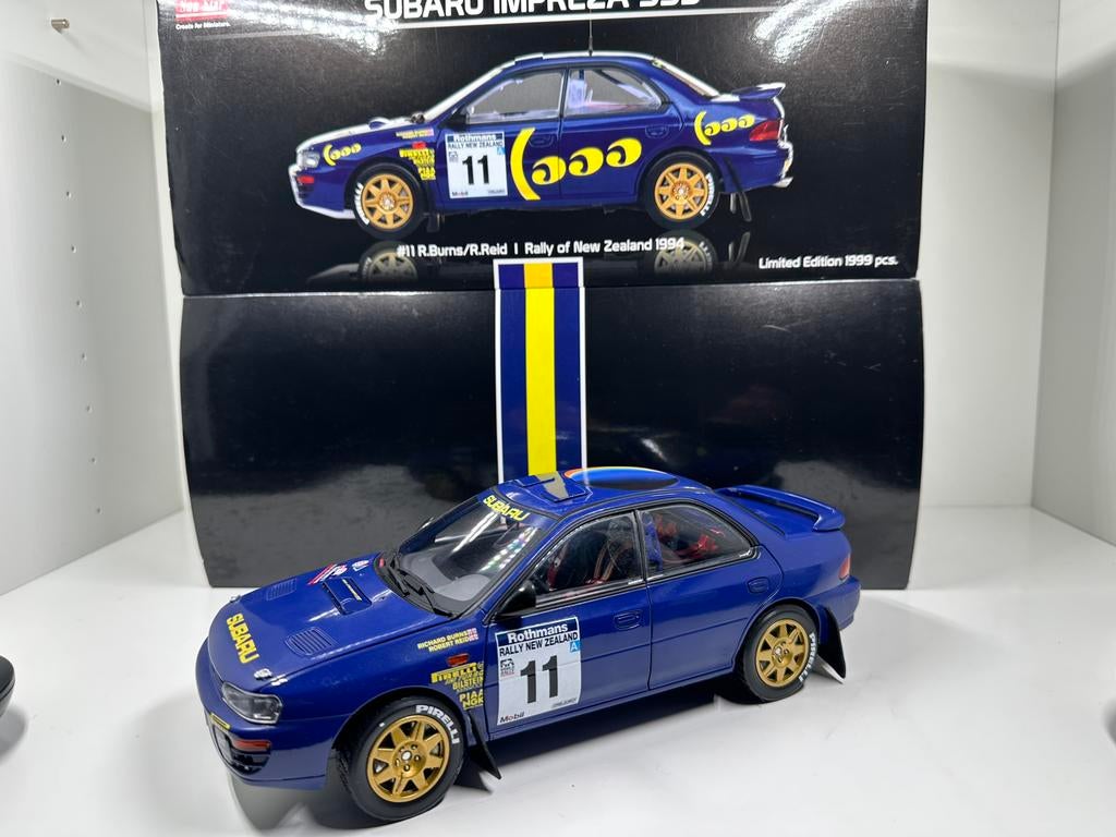 SUNSTAR SUBARU IMPREZA 555 RALLY NEW ZEALAND 1994 1:18 NIEUW, Ophalen of Verzenden, Nieuw, Auto, Sun Star