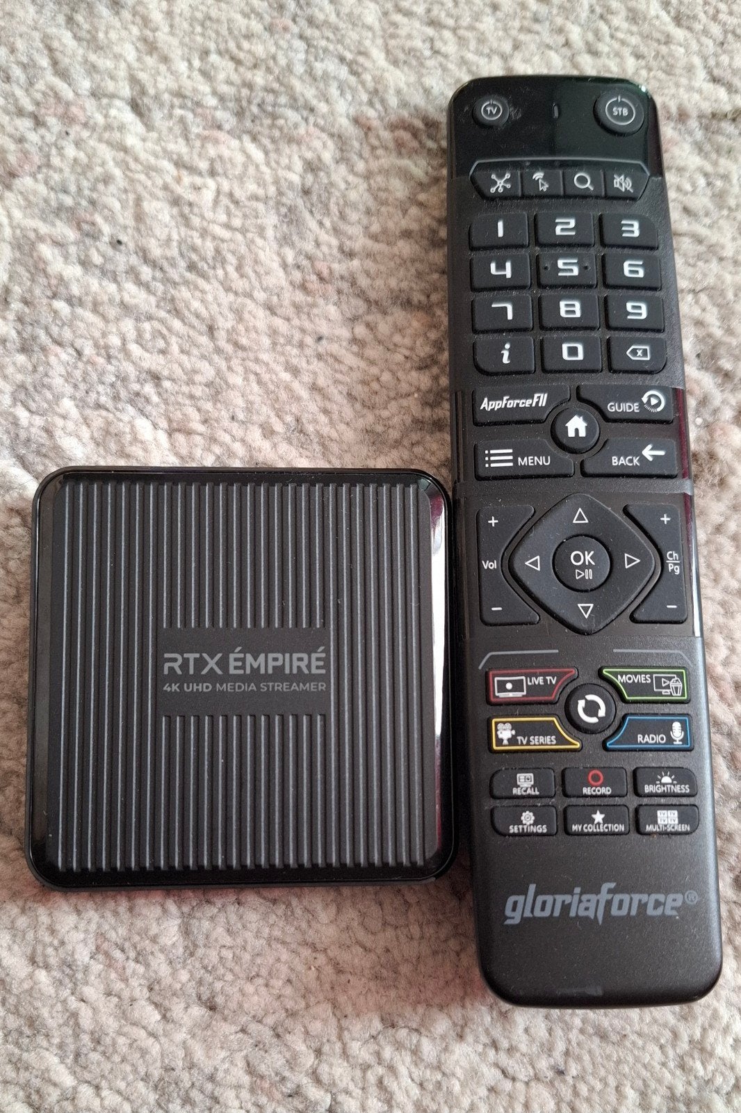 RTX EMPIRE 4K UHD Media Streamer met afstandsbediening, Ophalen of Verzenden, Zo goed als nieuw, HDMI, Zonder harde schijf