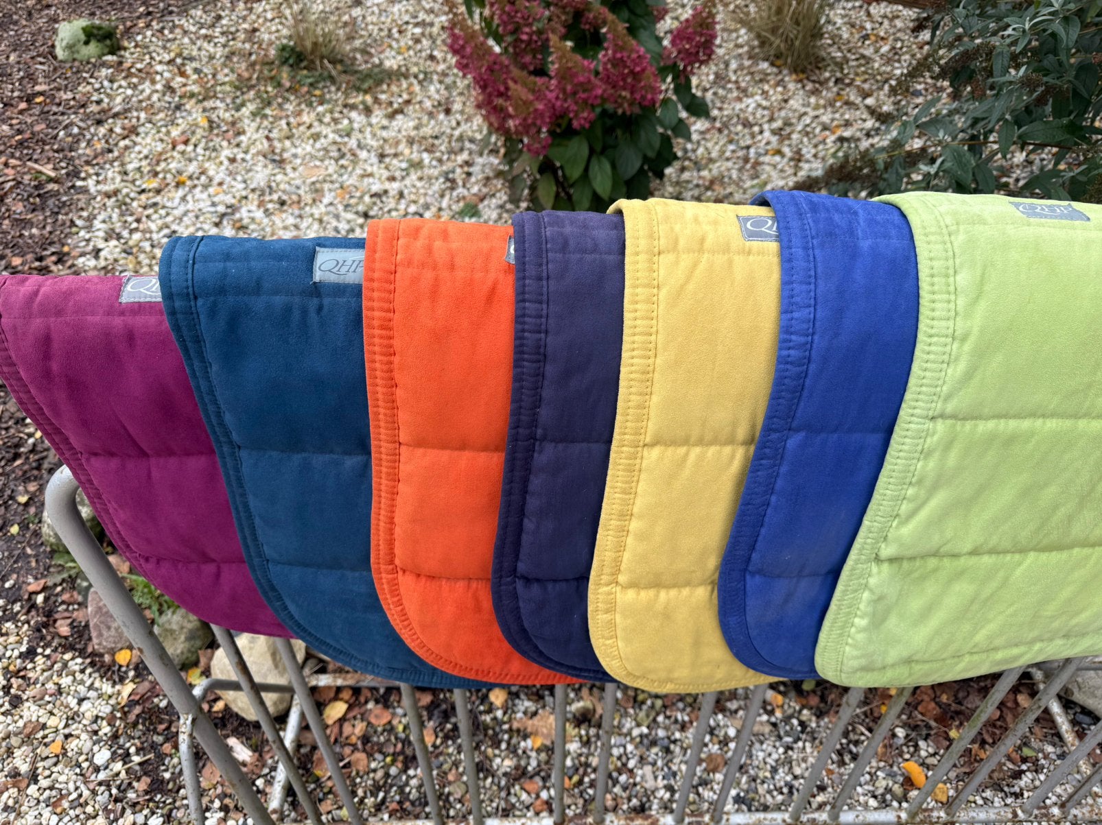 QHP puff pad suèdine Pony, Ophalen of Verzenden, Gebruikt