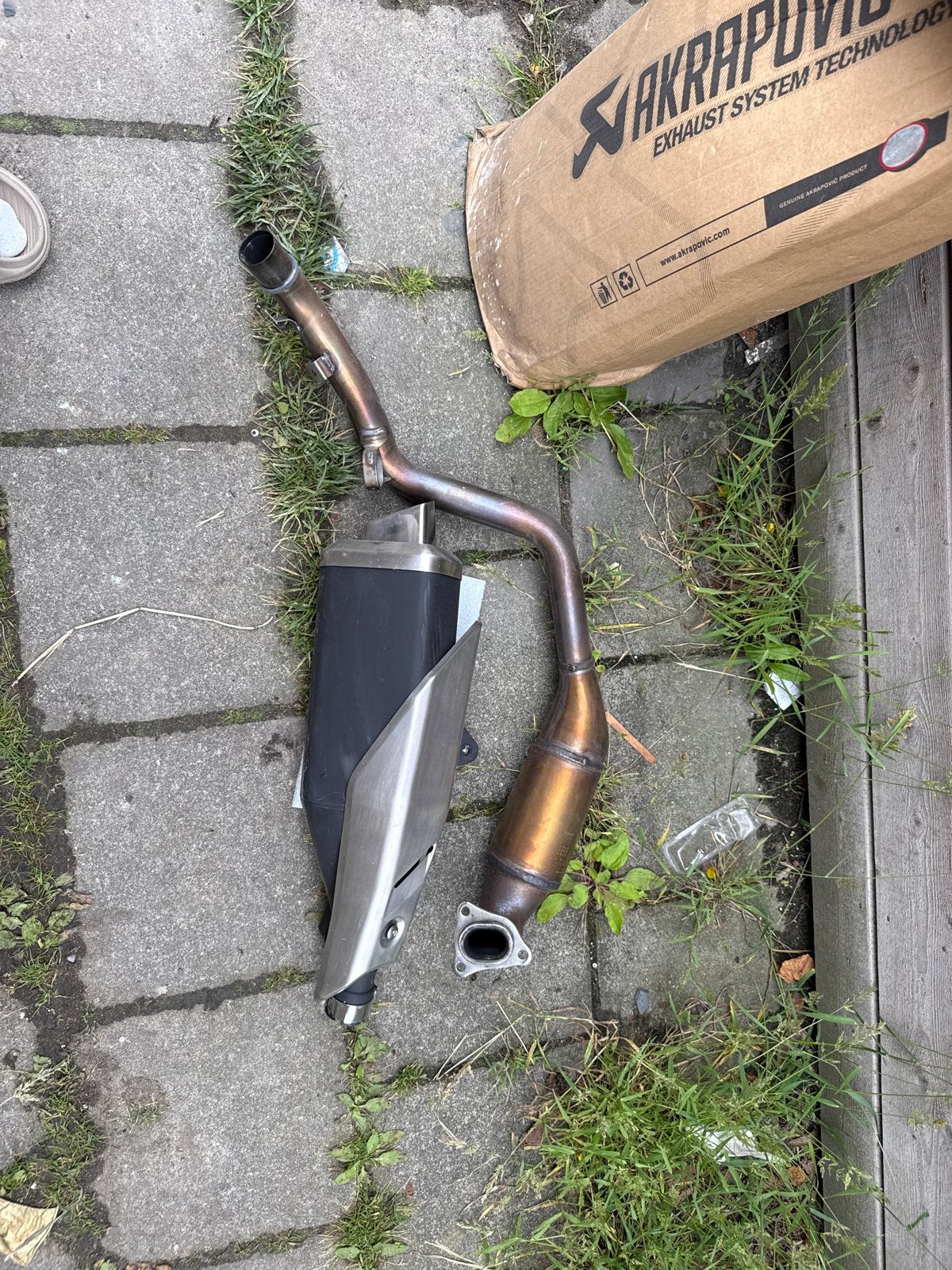 Originele uitlaat + bocht Honda Africa Twin 1100, Ophalen of Verzenden, Gebruikt