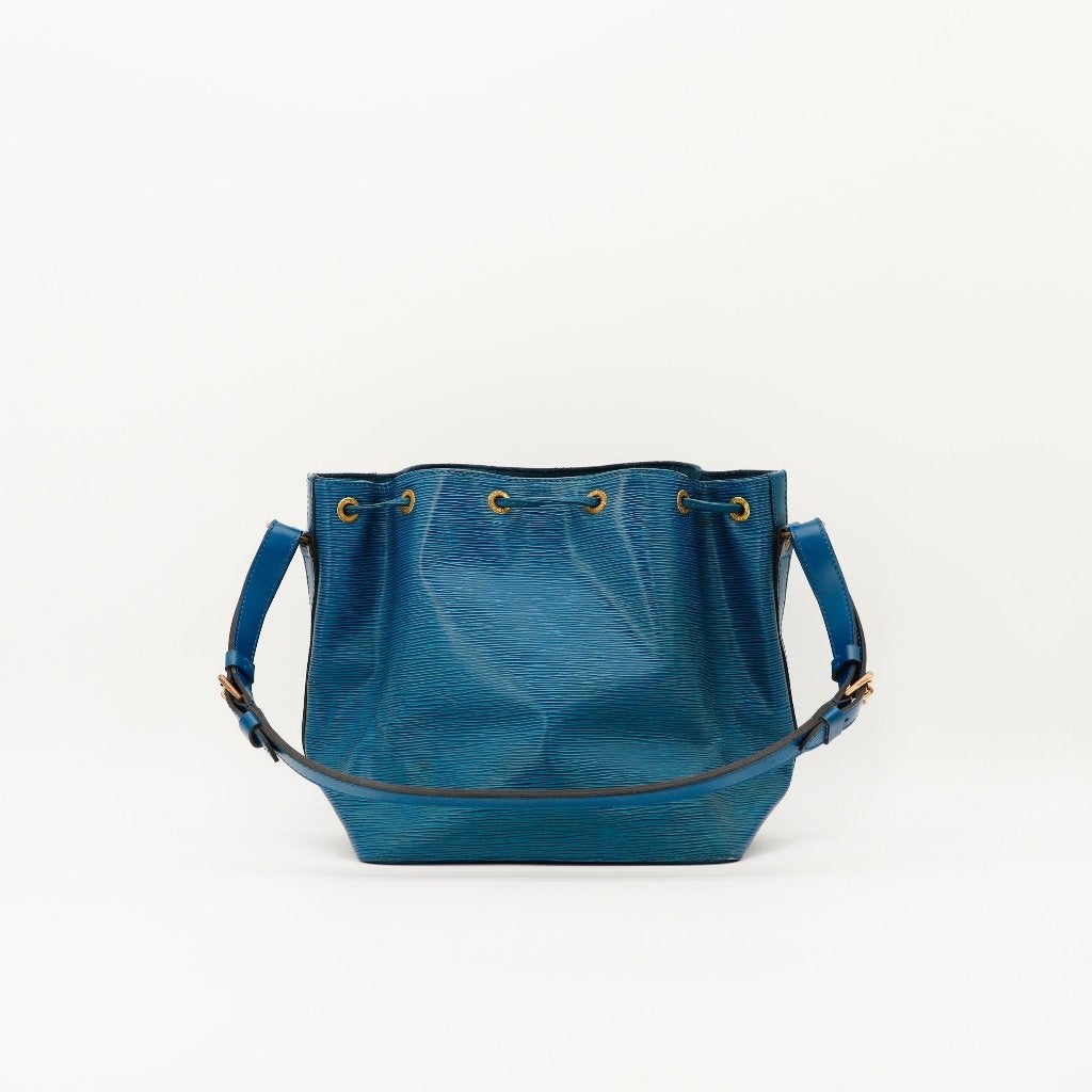Louis Vuitton Petit Noé in blauw 25x26x20 cm handtas, Verzenden, Gebruikt, Blauw, Handtas