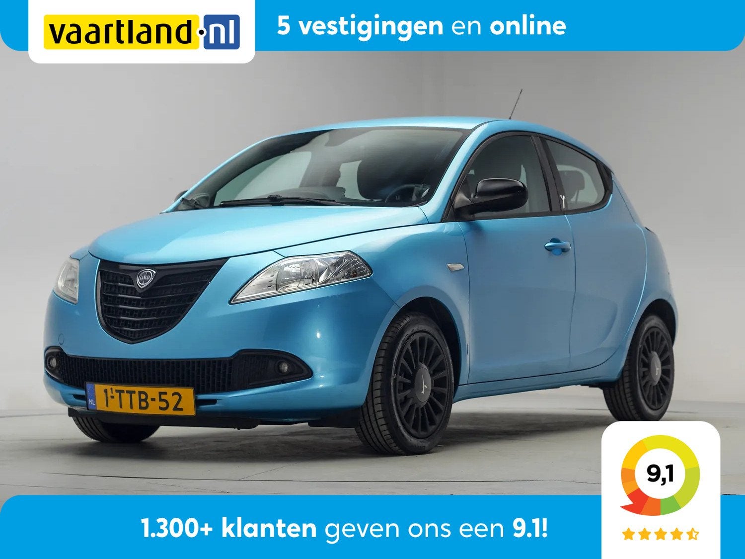 Lancia Ypsilon 0.9 TwinAir Elefantino Plus [ Airco PDC LMV ], Auto's, Gebruikt, Verwarmde buitenspiegels, Origineel Nederlands