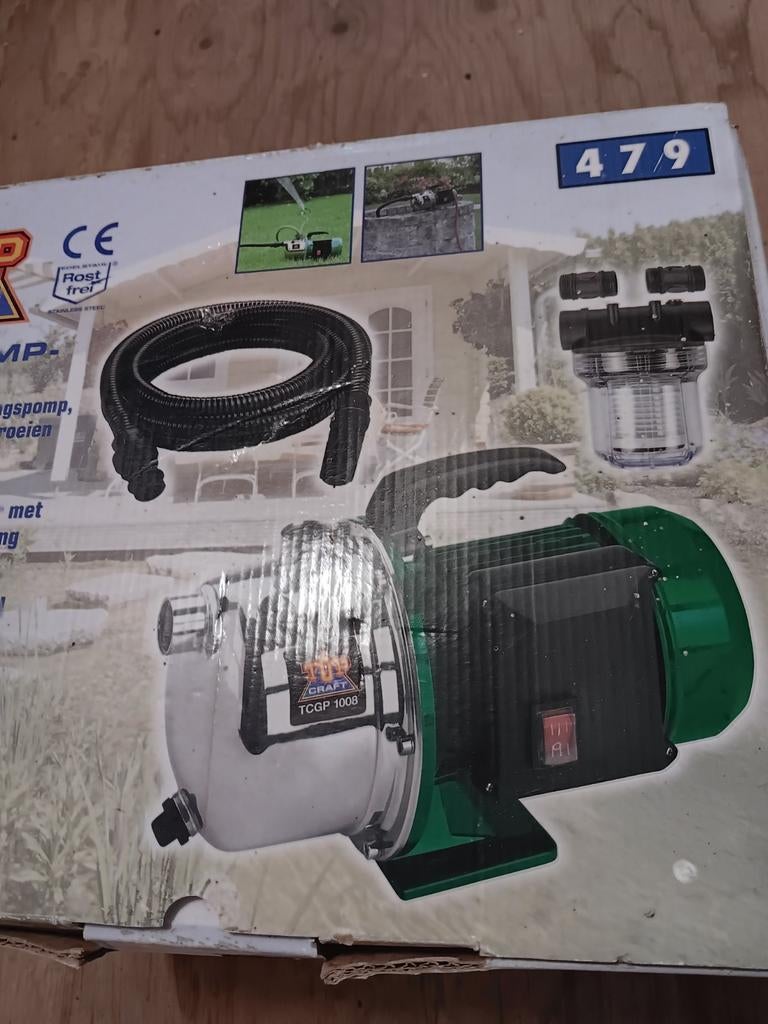 Tuinpompset nieuw in doos, Tuin en Terras, Ophalen, Nieuw, Elektrisch, Bronpomp
