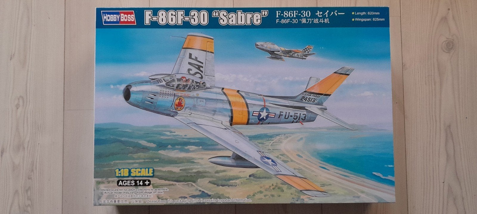1/18 F-86-30, Hobby en Vrije tijd, Modelbouw | Vliegtuigen en Helikopters, Ophalen of Verzenden, Nieuw, Groter dan 1:72, Overige merken