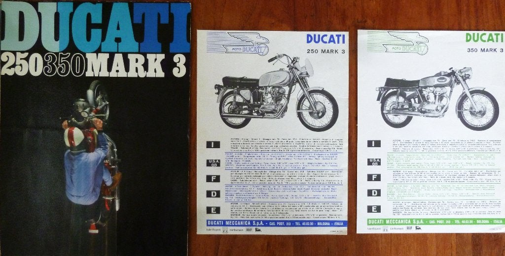 3 Ducati folders 1968, Ophalen of Verzenden, Ducati