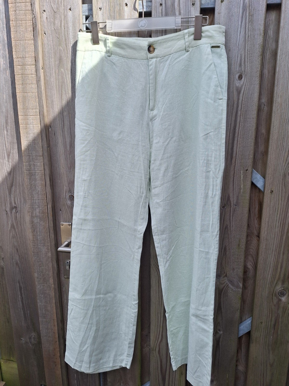Mintgroene broek van Revelation mt L, Ophalen of Verzenden, Revelation, Lang, Gedragen