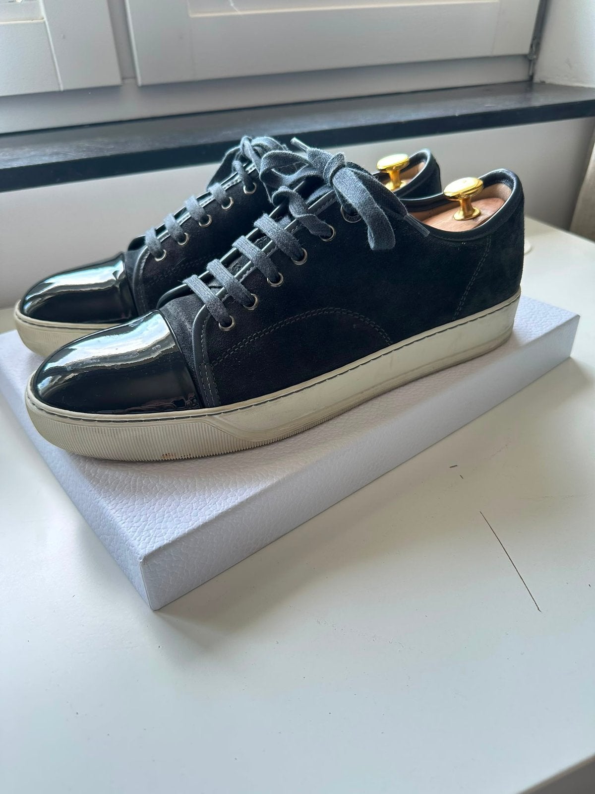 Lanvin DBB1 Sneakers Blauw UK 8 EU MAAT 42 Zeer nette staat, Blauw, Ophalen of Verzenden, Sneakers of Gympen, Zo goed als nieuw