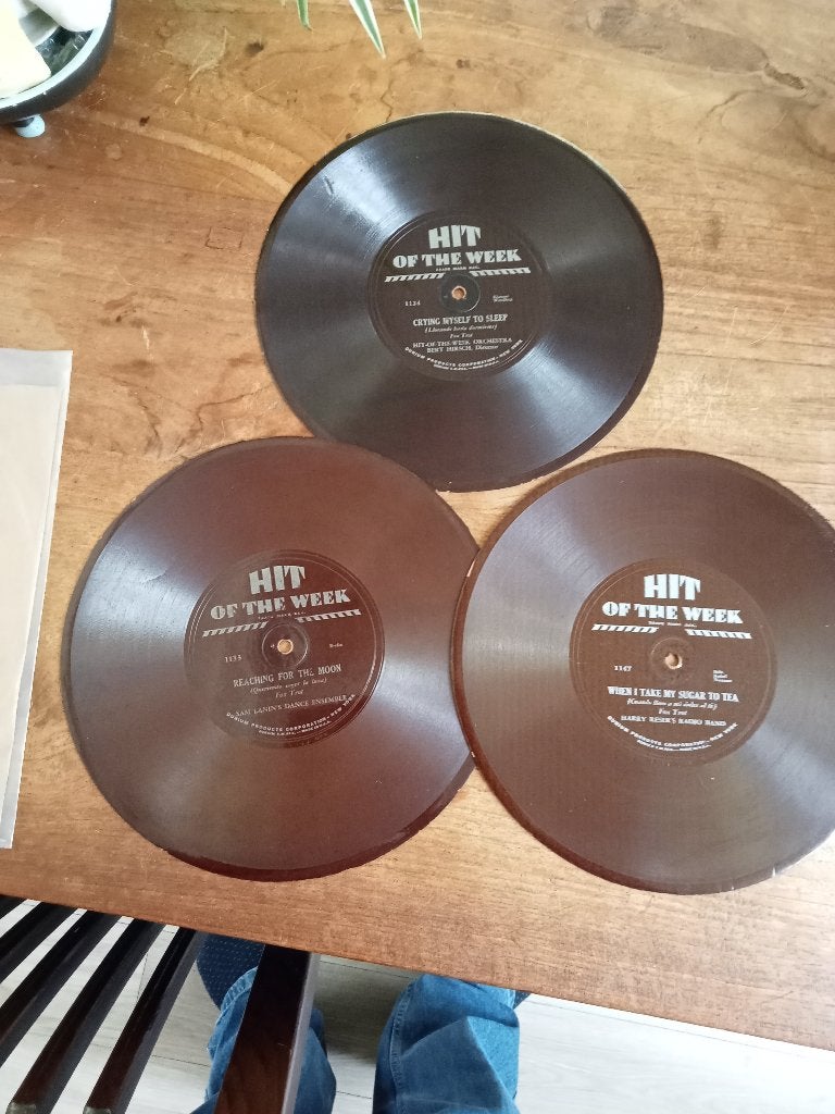 3x Hit of the Week 7 inch vinylplaten - Jazz/Blues, Gebruikt, Originele persing, 7 inch, Ophalen of Verzenden