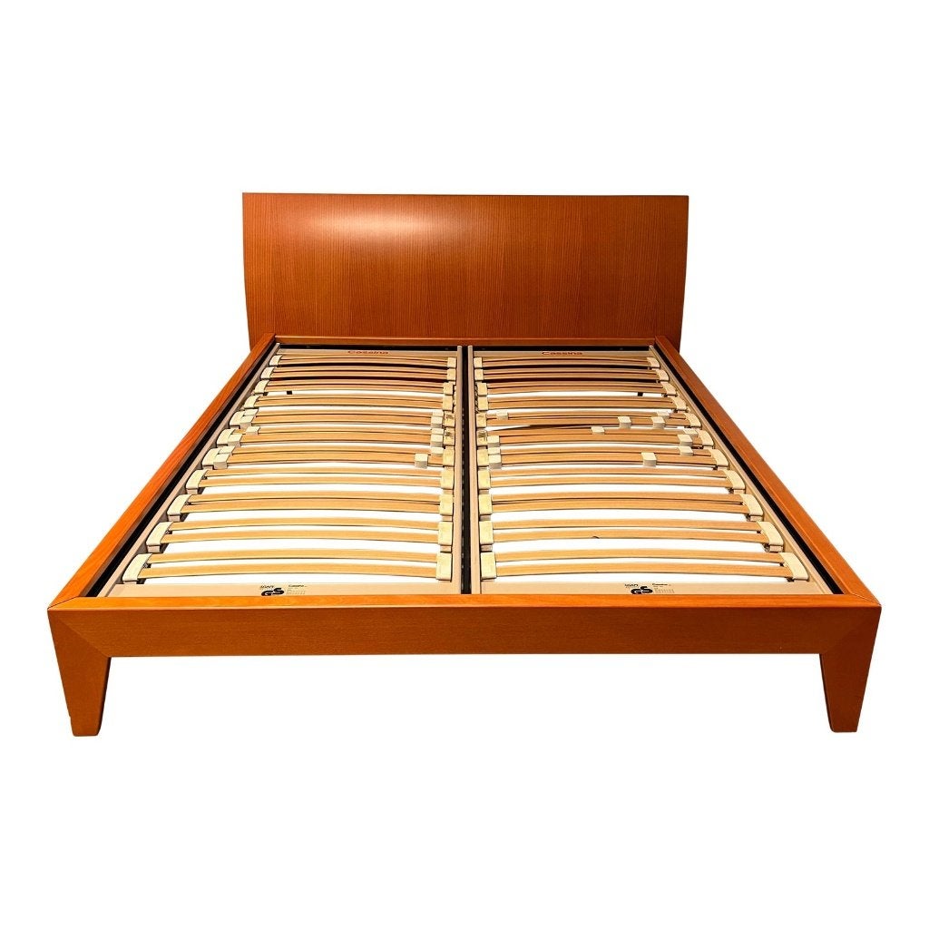 Cassina "Juno" Tweepersoonsbed (Hannes Wettstein), Ophalen, Strak, Gebruikt, Bruin