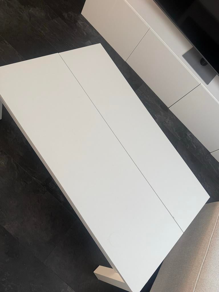 Salontafel, die je uit kan schuiven (ikea), Huis en Inrichting, Tafels | Salontafels, Ophalen, Overige materialen, Gebruikt, 100 tot 150 cm