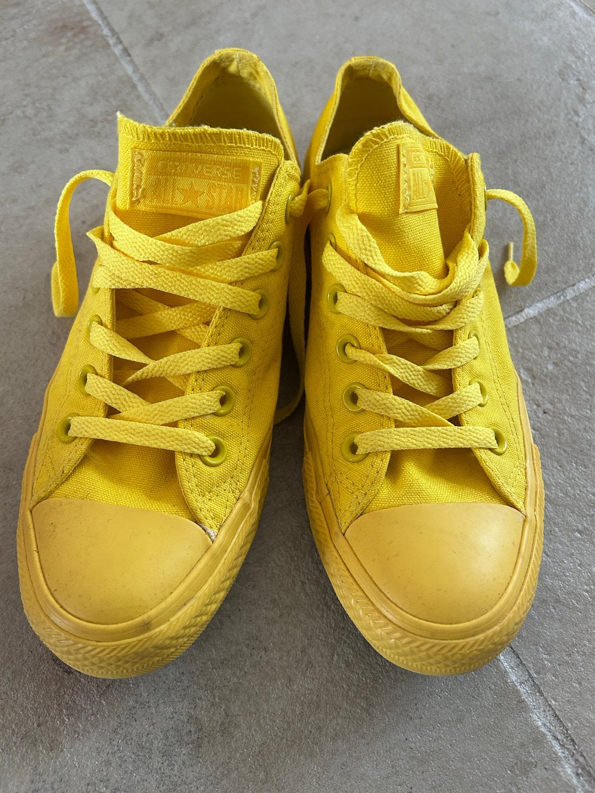 Gele Converse All Star sneakers - Maat 39,5, Ophalen of Verzenden, Zo goed als nieuw, Geel, Sneakers of Gympen