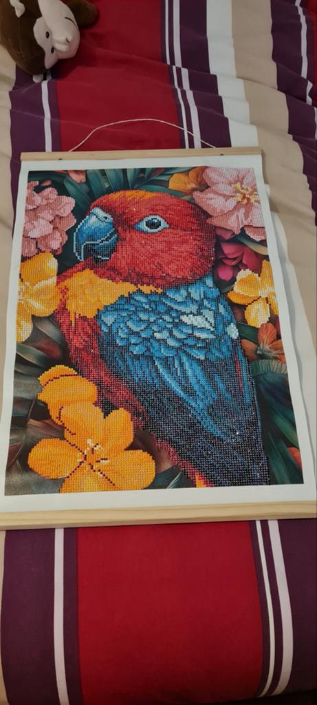 Diamond painting schilderij (af), Hobby en Vrije tijd, Schilderen, Ophalen of Verzenden, Gebruikt, Overige typen
