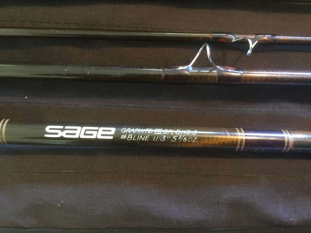 Sage 3 Vliegvishengel #8 11 ft met reserve top, Watersport en Boten, Hengelsport | Vliegvissen, Ophalen of Verzenden, Gebruikt