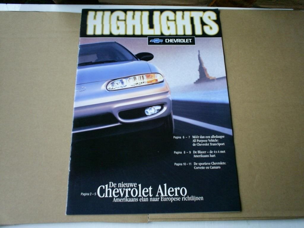 Chevrolet Highlights o.a. Alero / Trans Sport / Blazer, Verzenden, Zo goed als nieuw, Chevrolet
