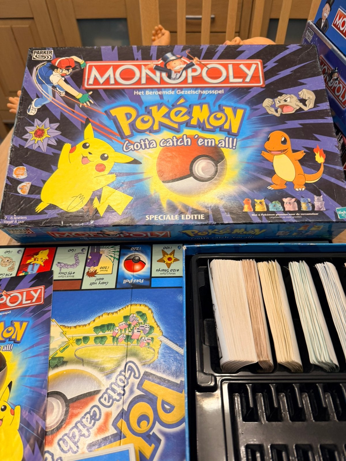 Monopoly Pokemon 1e uitgave Nederlands zgan, Verzenden, Zo goed als nieuw