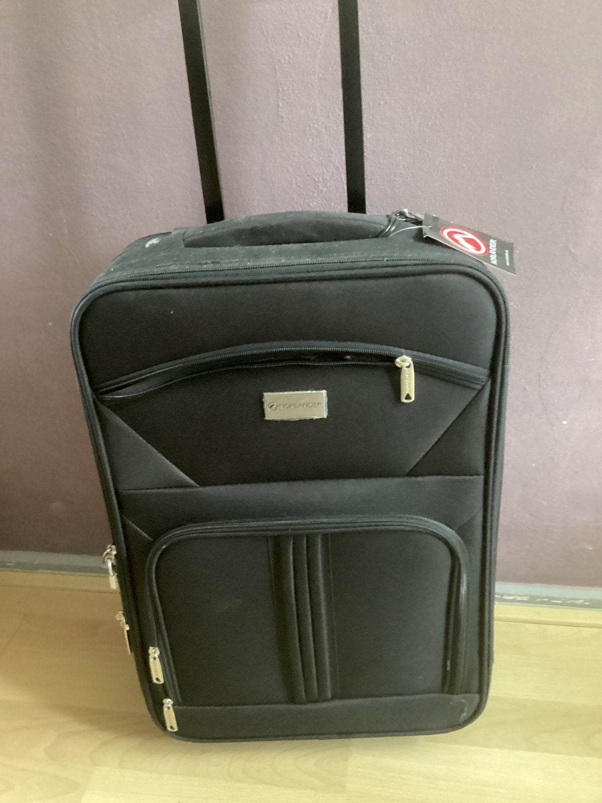 Zwarte Norländer Koffer met Wieltjes en Uitschuifbare Handgr, Sieraden, Tassen en Uiterlijk, Koffers, 50 tot 60 cm, Nieuw, Ophalen of Verzenden