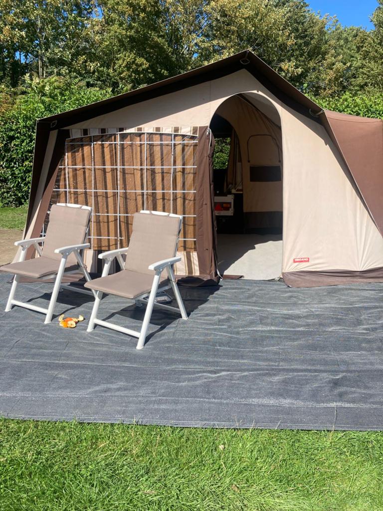 Trigano Vouwwagen inclusief tafel en stoelen, Caravans en Kamperen, Ophalen, Aanwezig, Trigano