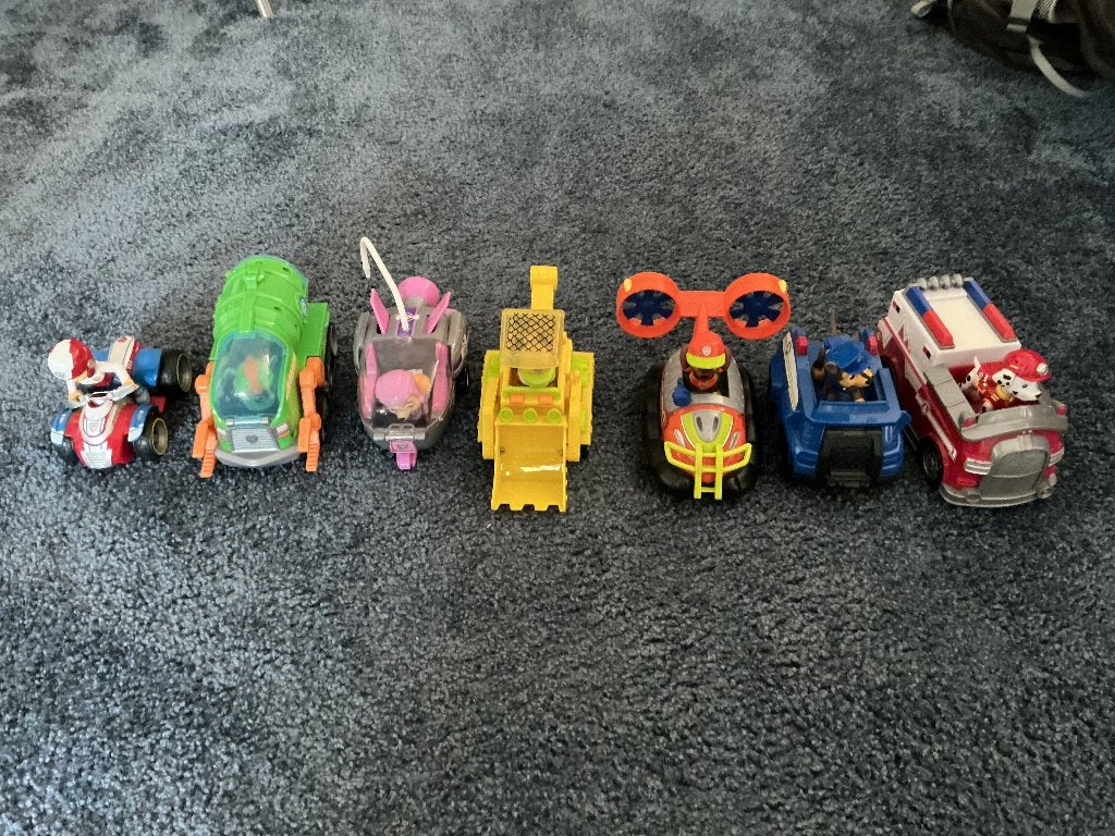 Paw Patrol voertuigen, Ophalen, Gebruikt