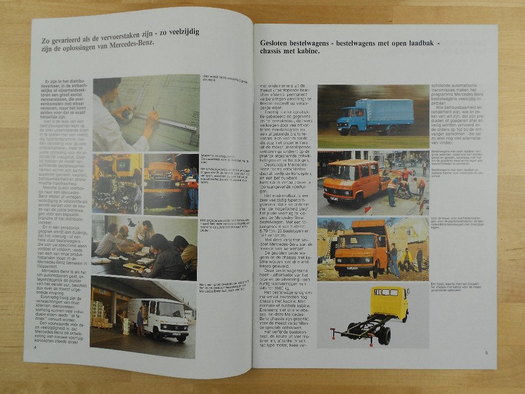 Mercedes 407 409 508 608 613 Brochure 1982 - 407D 508D 608D, Boeken, Zo goed als nieuw, Mercedes-Benz, Mercedes, Ophalen of Verzenden