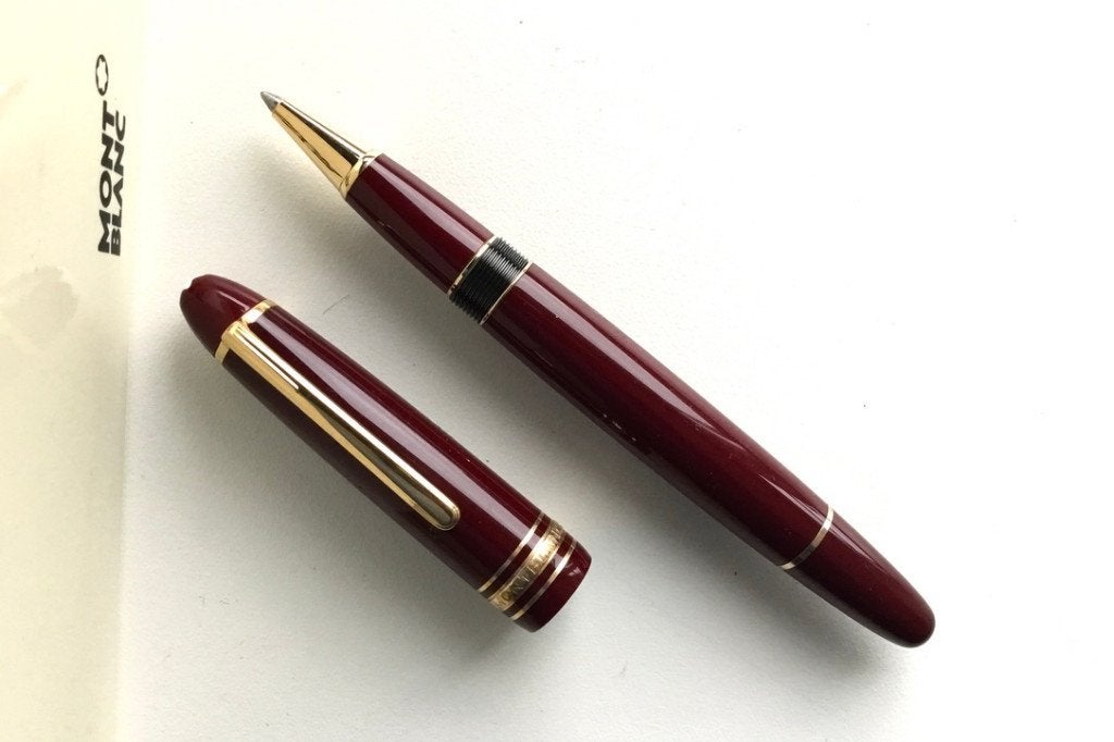 Montblanc Legrand 162 Bourgondy Rollerball, Ophalen of Verzenden, Zo goed als nieuw, Fineliner, Mont Blanc
