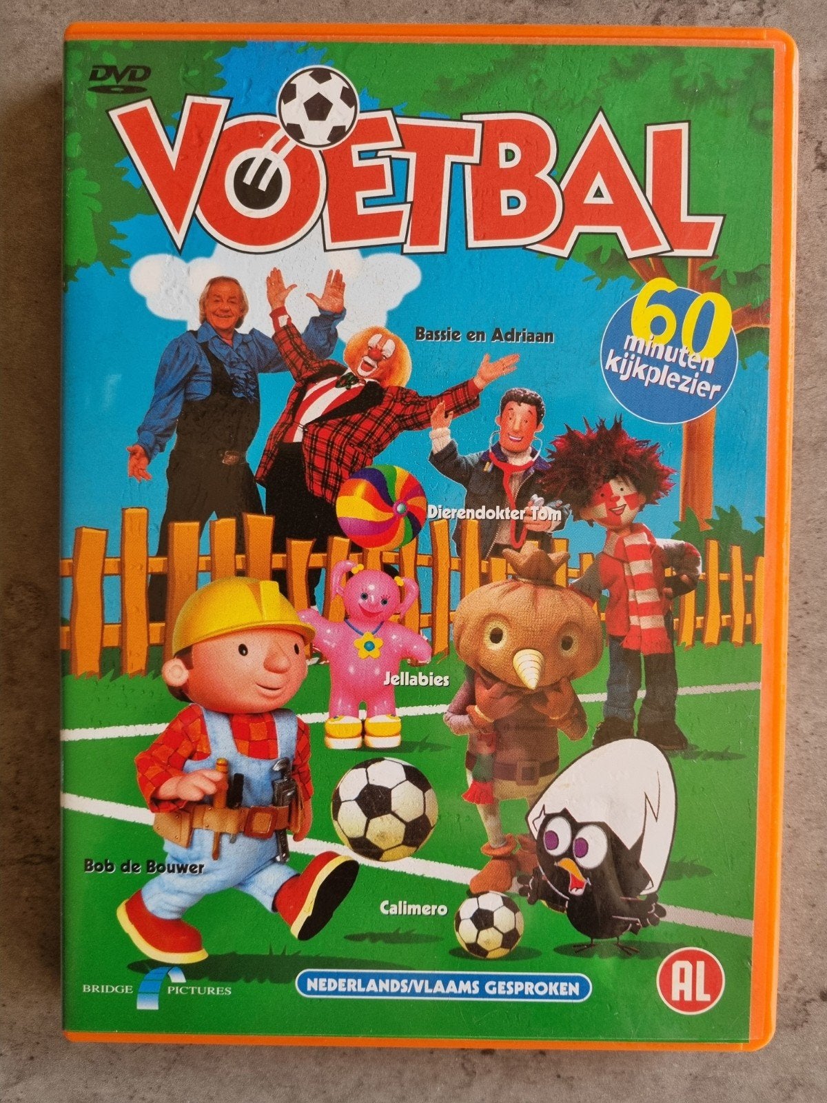 Orig,DVD,VOETBAL,Bassie&AdiaanEa,Nederlands,60min, Inwst!, Ophalen of Verzenden, Zo goed als nieuw, Jongen of Meisje
