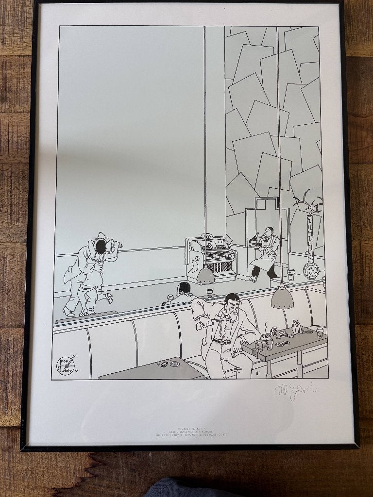 Joost Swarte  tekening De Spiegel, Ophalen of Verzenden