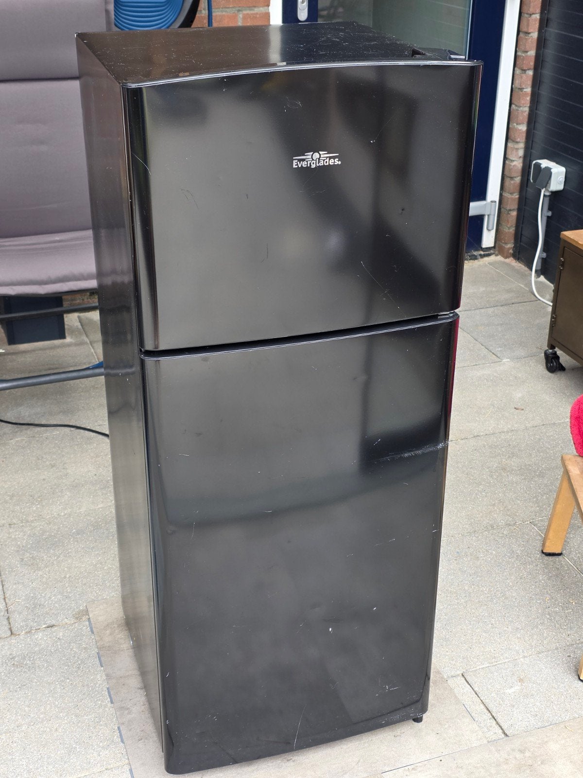 Everglades Koelkast met Vriesvak - Compact en Functioneel, Gebruikt, 75 tot 100 liter, Met aparte vriezer, 45 tot 60 cm