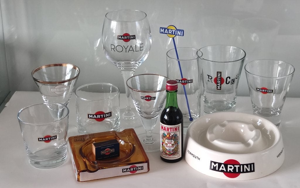 Martini glazen verzameling, Ophalen of Verzenden, Zo goed als nieuw, Overige typen