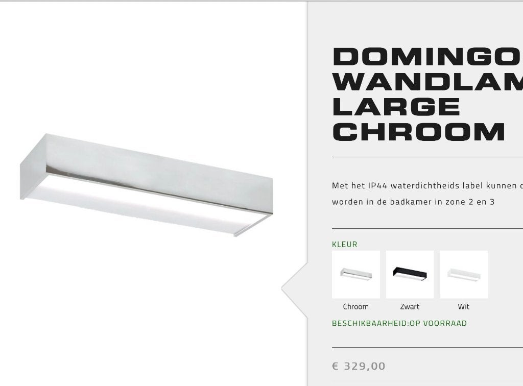 3 led wandlampen Maretti Domingo twv € 329,00 st nieuw, Ophalen of Verzenden, Nieuw