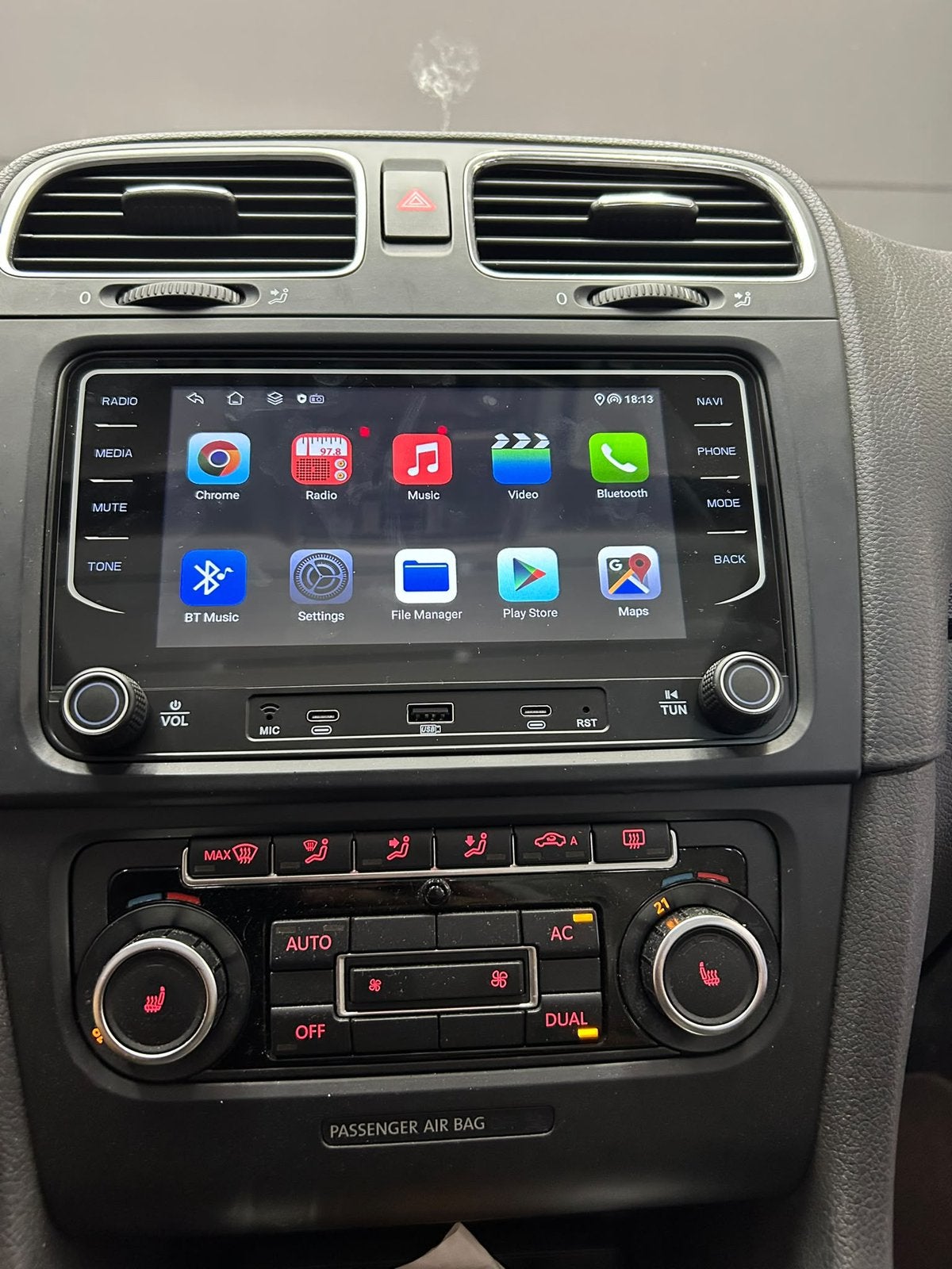 VW POLO/GOLF/TIGUAN/CADDY CARPLAY SCHERMEN, Ophalen of Verzenden, Zo goed als nieuw