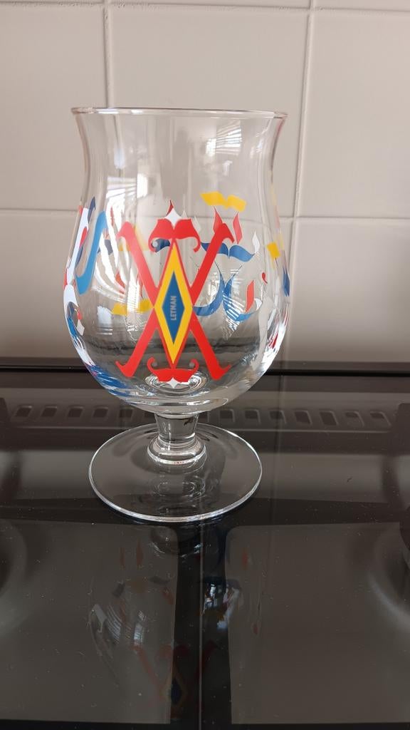 Duvel glas Letman., Verzamelen, Ophalen of Verzenden, Zo goed als nieuw, Bierglas